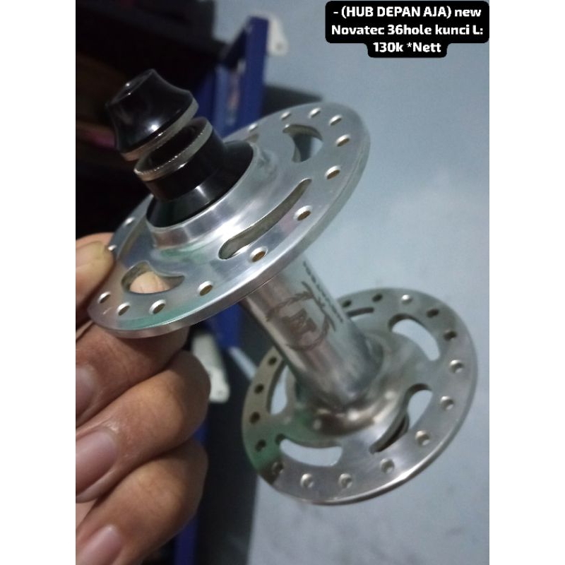 Hub depan only novatec 36 hole new