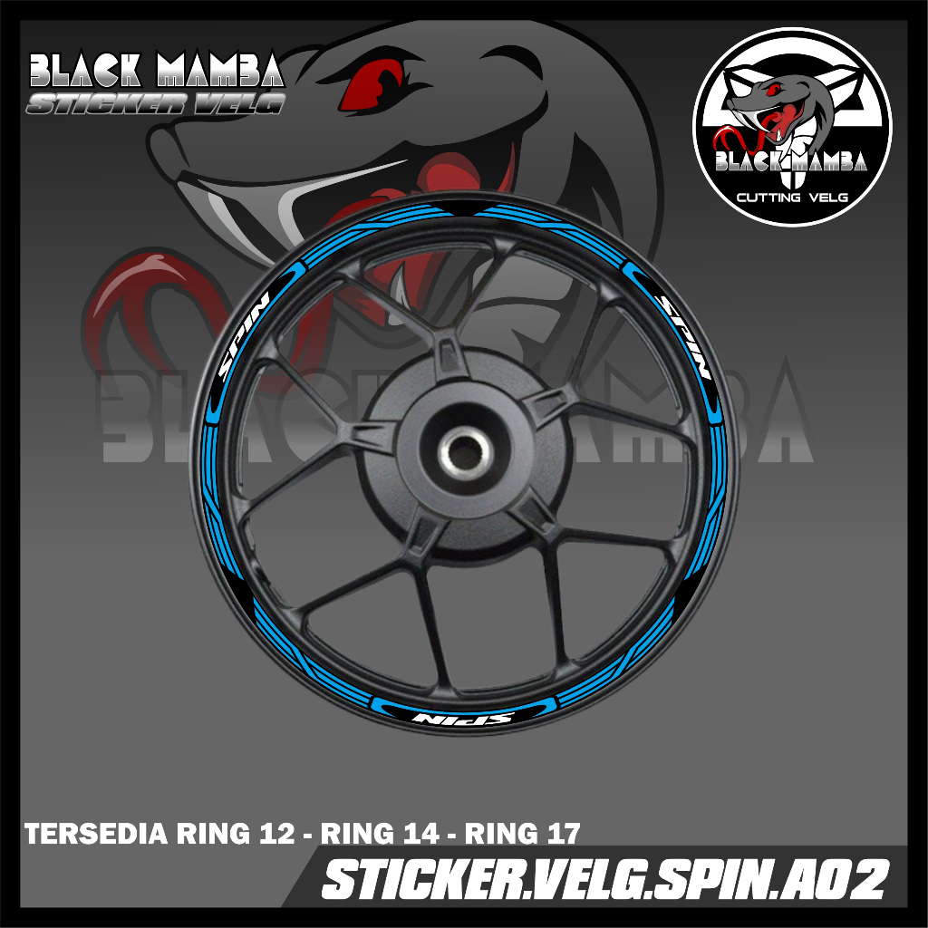 (COD) STICKER VELG SPIN - STIKER VELG LIS LIST VARIASI BAN/VELG SUZUKI SPIN  A02