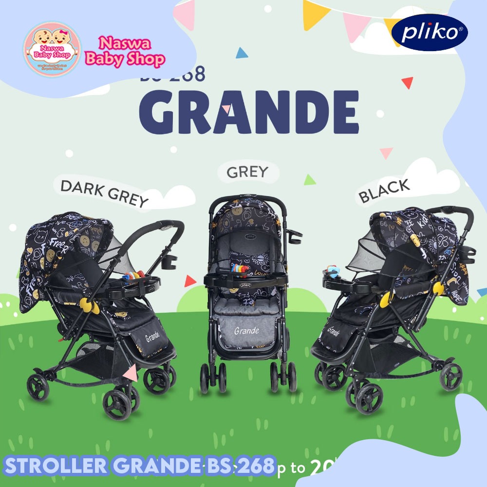 Pliko Stroller Grande 4in1 Multifungsi 268R Kereta Dorong Bayi