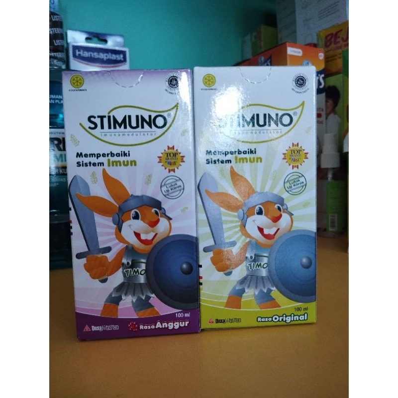 Stimuno Syrup 100ml - Rasa Anggur dan Original - Vitamin Daya Tahan Tubuh Anak