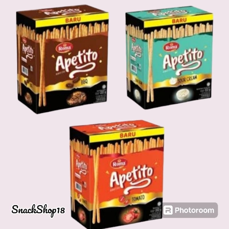 

Apetito Biskuit Stick Renyah Varian Rasa | 1 Box isi 12 bungkus @ 18.5 gram