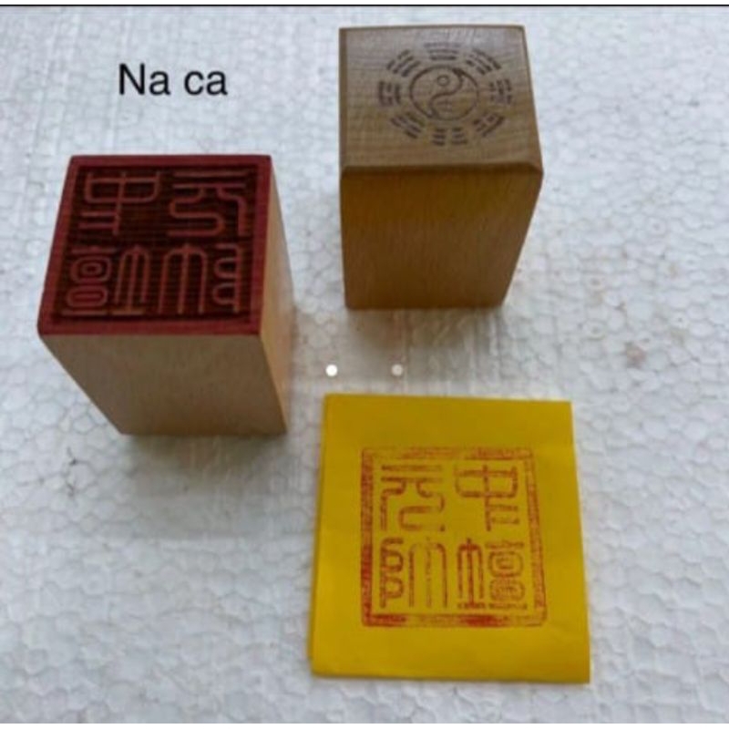 

stempel dewa naca/ na ca /nacha/ locia - kayu - 5 x5cm -l24