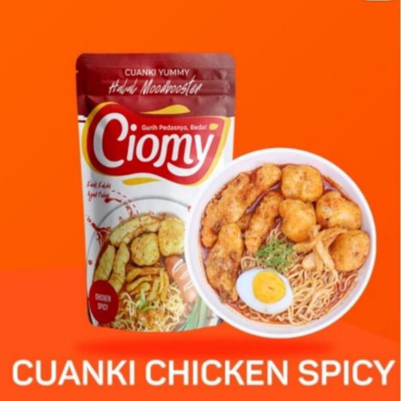 

CIOMI-cuanki spesci kemasan pouch mie kuning 120gr rasa pedas original