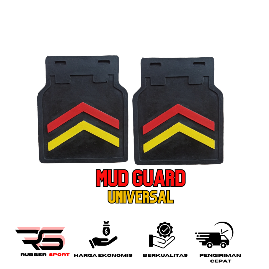 Tahan Lama Rubber Sport - Karet Lumpur Universal Mud Guard Mobil Pick-Up L300 Futura Avanza Granmax
