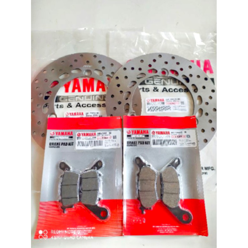 PIRINGAN CAKRAM DEPAN PLUS BELAKANG PLUS KAMPAS REM YAMAHA NMAX ABS NON ABS KUALITAS ASLI ORIGINAL