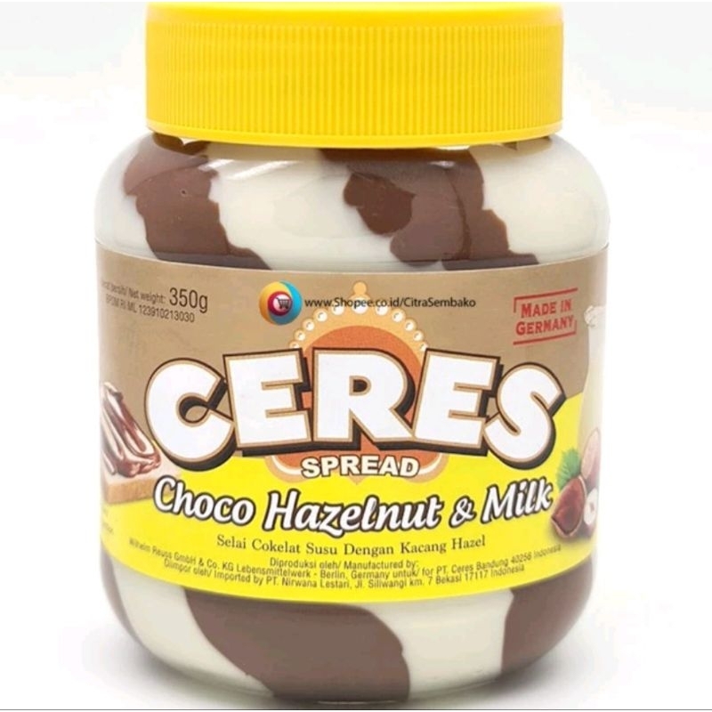 

Ceres spread Choco Hazelnut & Milk 350gr