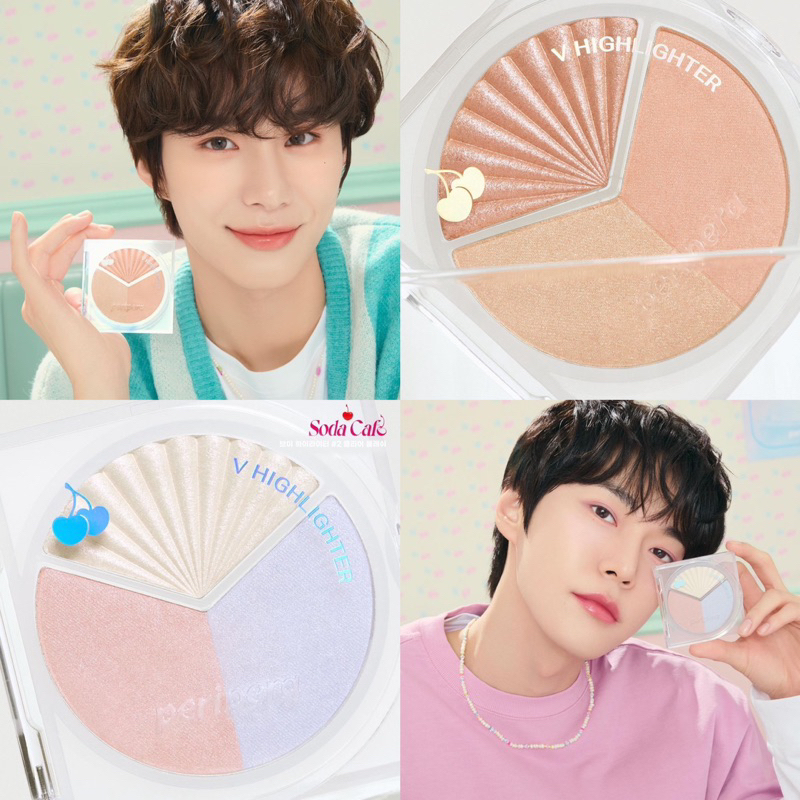 Peripera Peri Pera X Doyoung Jungwoo NCT Soda Cafe Edition V Highlighter Face Palette Pallette