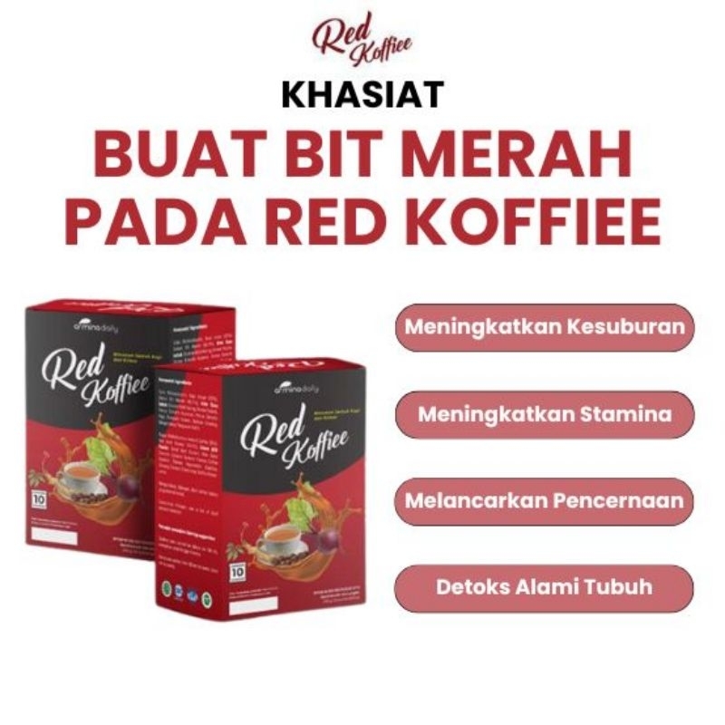 

1 BOX Isi 10 Sachet (250 Gram) Kopi Merah produk Asli Armina Daily