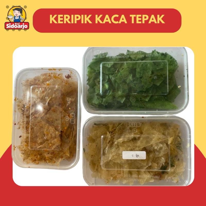 

Keripik kaca, keripik beling murah kemasan tepak 100gram (wajib tambahkantambahkanq buble)