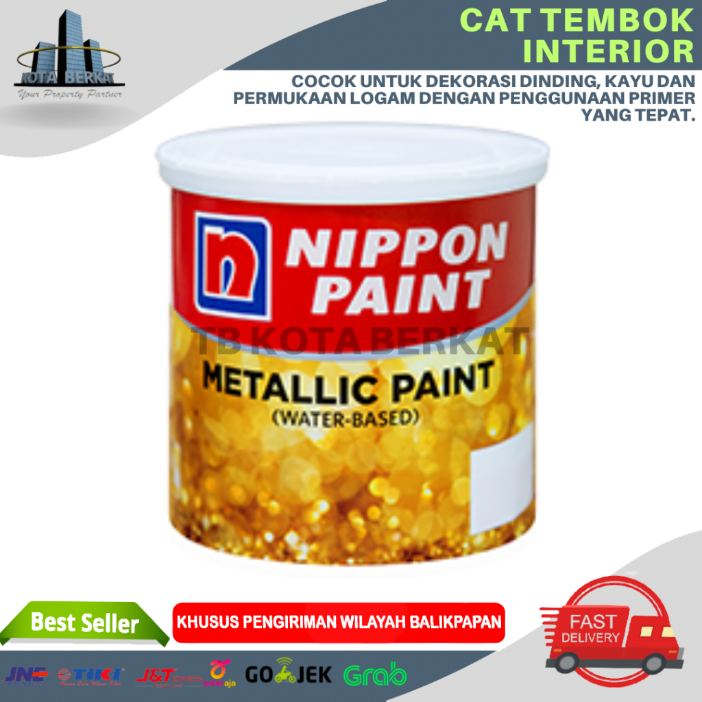 NIPPON METALLIC PAINT/CAT METALIK GOLD (WATER-BASED)/ CAT EMAS NIPPON