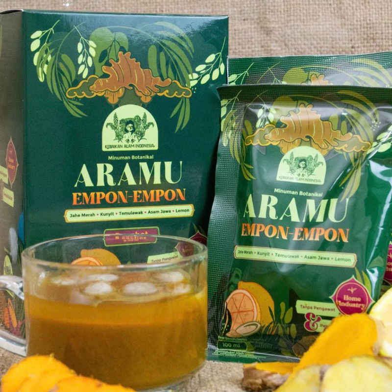 

Minuman Botanikal Aramu (Jamu 100% Alami) Tanpa Bahan Pengawet & Pemanis Buatan (1Box isi 5 Sachet @100ml)