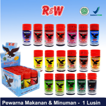 

Pewarna Makanan Rajawali R&W RW 1 Lusin Murah