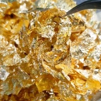 

Gold & silver leaf edible/edible sprinkles/edible gold/hiasan kue