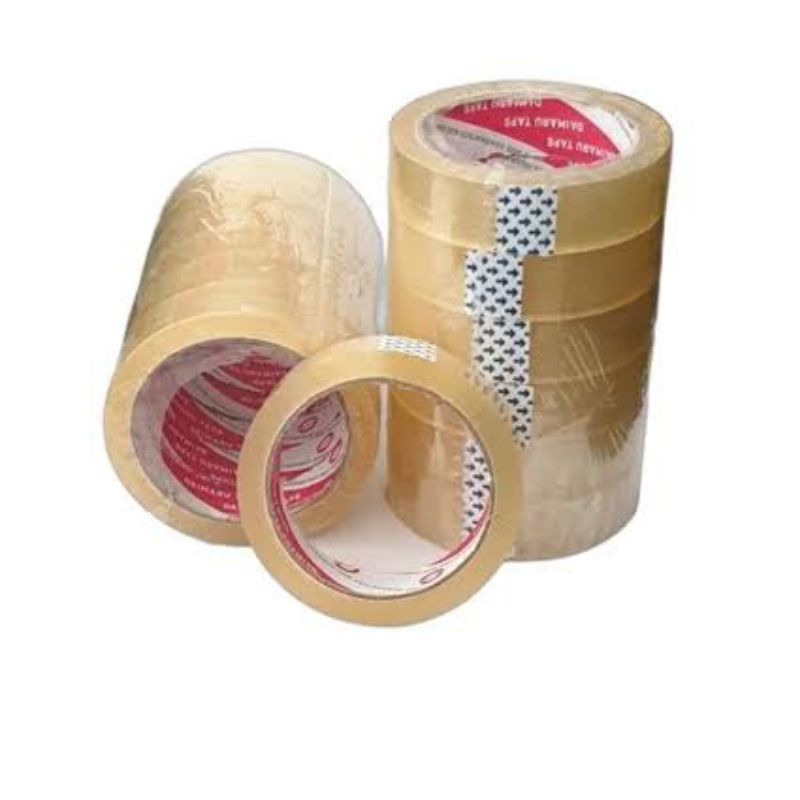 

Lakban Isolasi Selotip Bening 1 Inch 100 Yard Tape 24mm 1" 100Yard