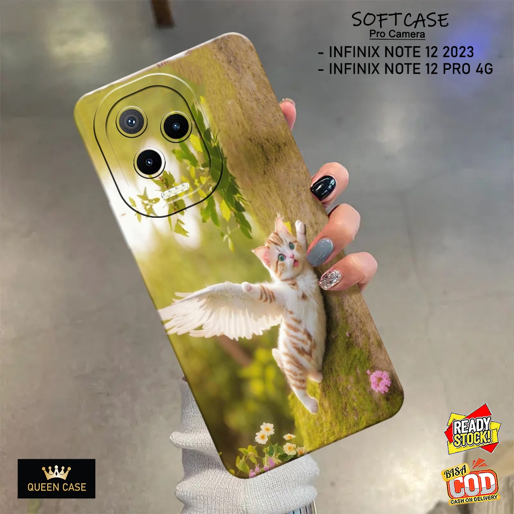 Case Hp INFINIX NOTE 12 2023 , INFINIX NOTE 12 PRO 4G Terbaru - Fashion Case KUCING - Casing Hp INFI