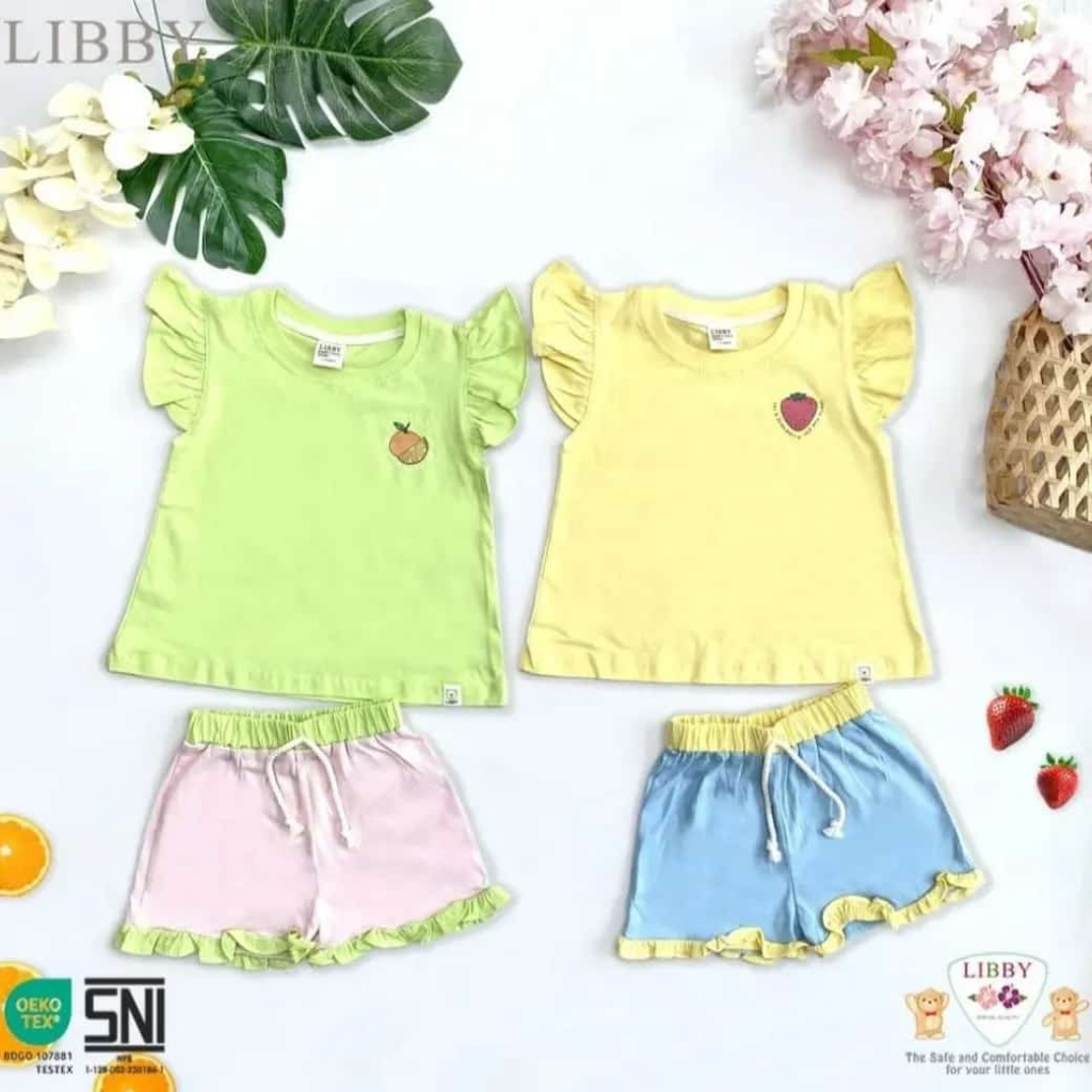 LIBBY - Niji Set Girl ( Setelan Anak Perempuan)