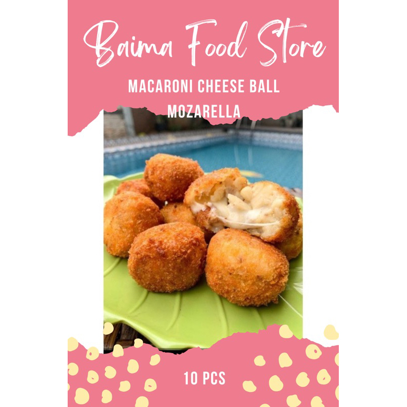 

Macaroni Cheese Ball Mozarella Isi 10 Pcs