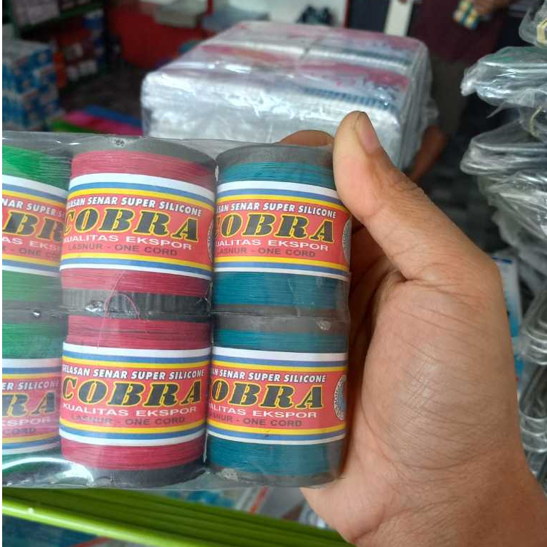 Gelasan Super Silicon Benang Layangan Cap Cobra Black Kit [1 Pcs]