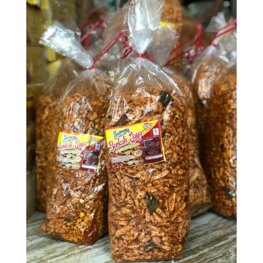 

Basreng Jaya basreng pedas daun jeruk 1bal isi 2kg