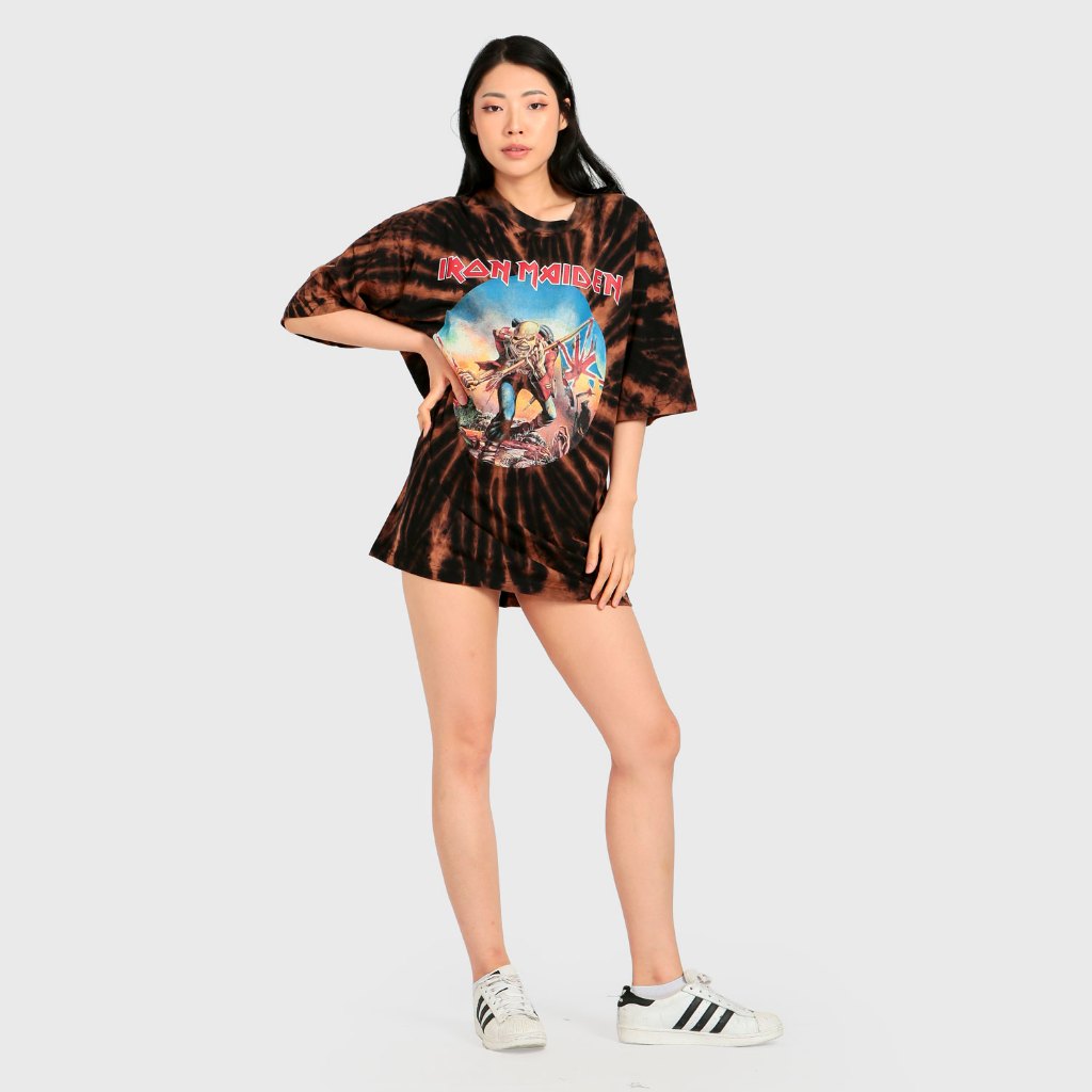 T-SHIRT BAND / IRON MAIDEN / THE TROOPER / OVERSIZE / TIEDYE