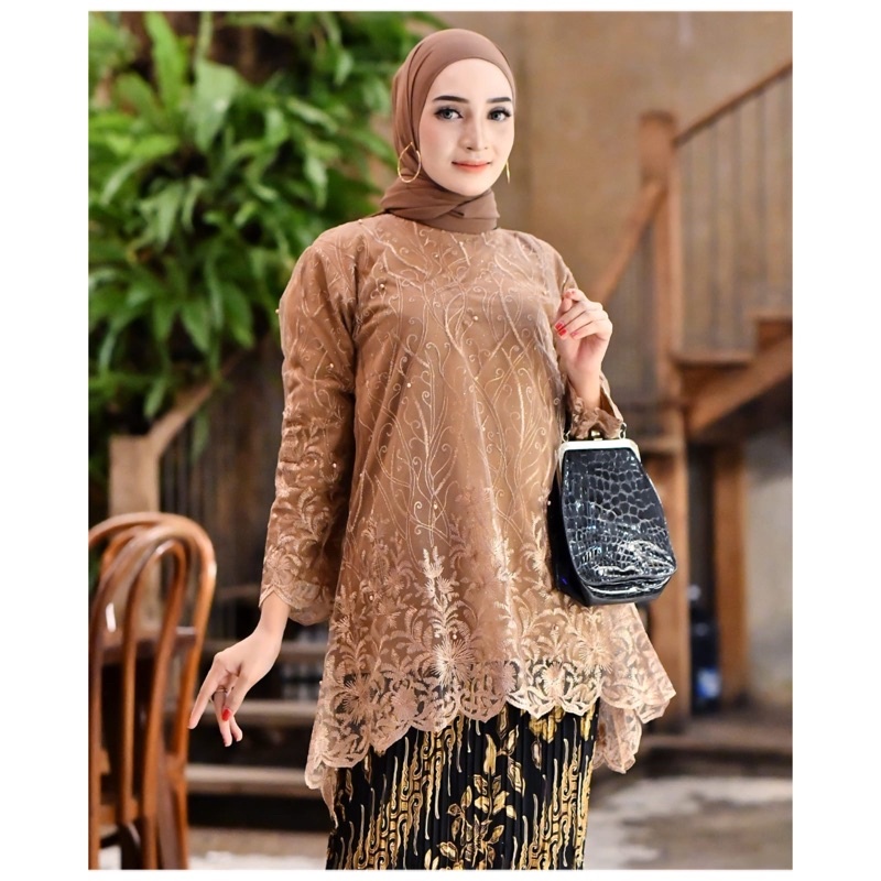 STELAN KEBAYA BLOUSE CANTIK - MODEL BAJU KEBAYA KEKINIAN - KEBAYA TERLARIS / KEBAYA WISUDA MODERN CA