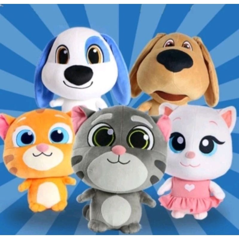 BONEKA KUCING TALKING TOM GINGER ANGELA 27CM