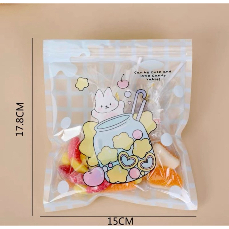 

Plastik zipper motif rabbit / ziplock motif kartun / plastik kemasan / plastik / plastik biskuit lucu / plastik aksesoris / plastik lucu / plastik ziplock lucu (1pc)