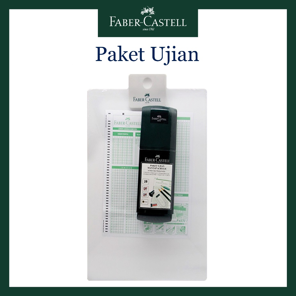 

Paket Ujian Faber Castell Paket Ujian Mantap Lengkap dengan Papan Acrylic ART I1W5