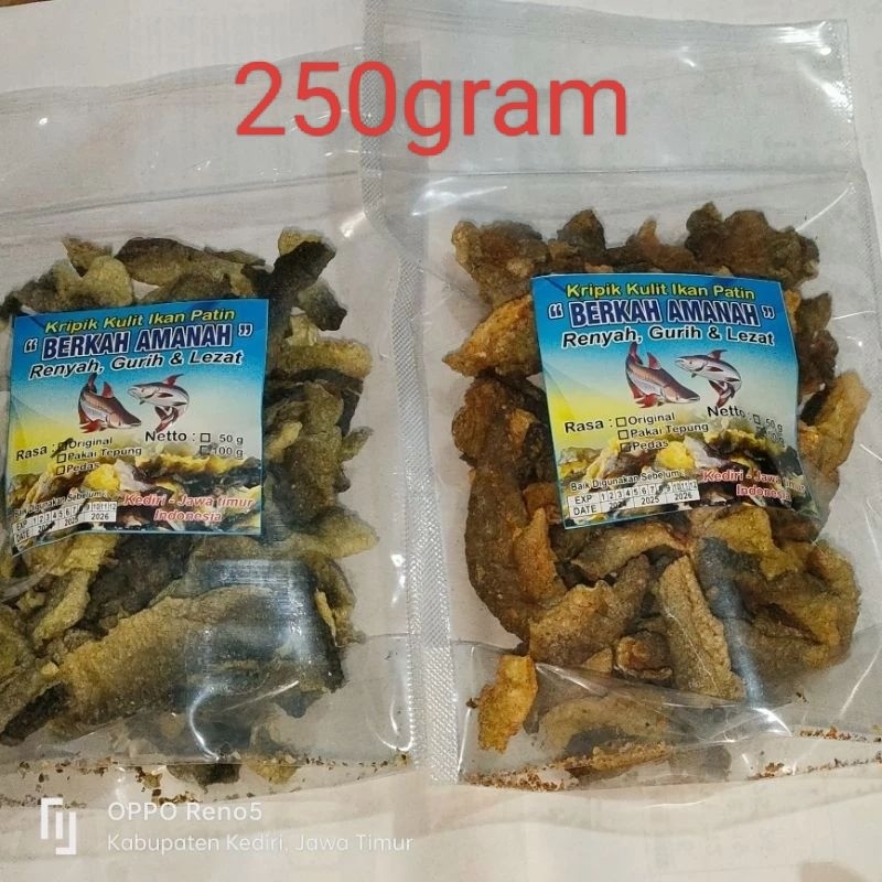 

Kripik Kulit Ikan Patin 250g