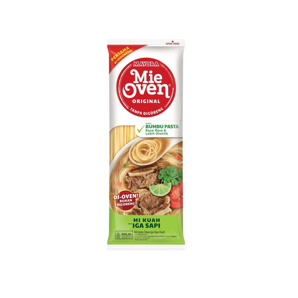 

Mahbubah - Mayora Mie Oven Original 78 g Mi Kuah Rasa Iga Sapi