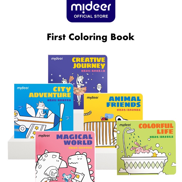 

Mideer First Coloring Book Mainan Edukasi Anak Buku Aktivitas Mewarnai Buku Gambar Anak ART E7T2