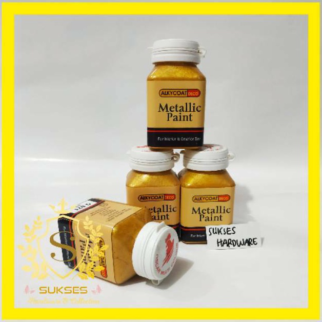 

Cat Warna Emas Alkycoat langsung pakaicampur air ART B3T3