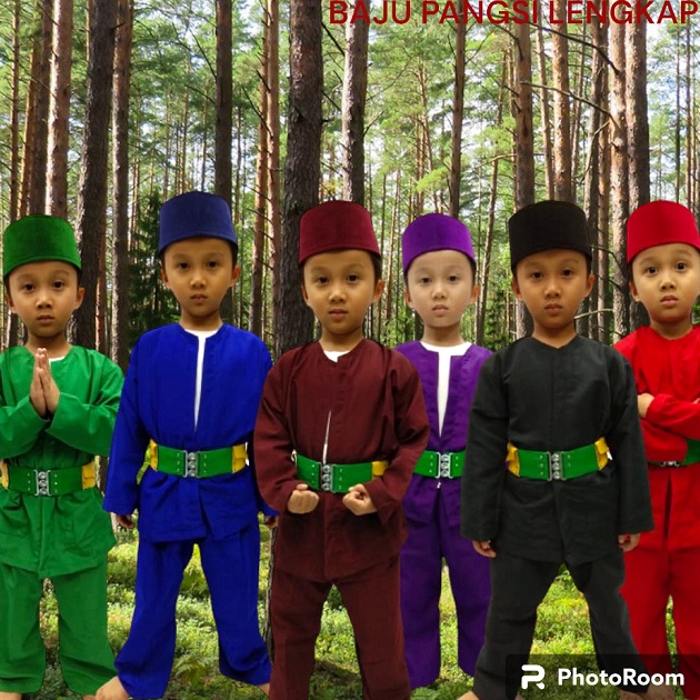 55 COD Baju Pangsi Anak Laki Laki Baju Pangsi Betawi Pangsi Baju Silat Baju Pangsi Lengkap Peci Dan 