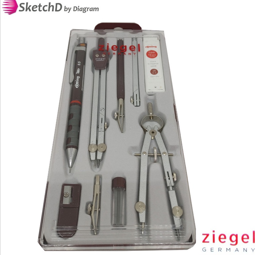 

Jangka Set 3 Ziegel Compas Set 3 39A ART V2W9