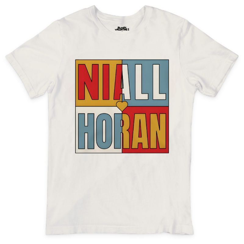 Niall Horan The Show Album Colour Block T-Shirt / Kaos Band Musik Murah POP One Direction CD Jakarta