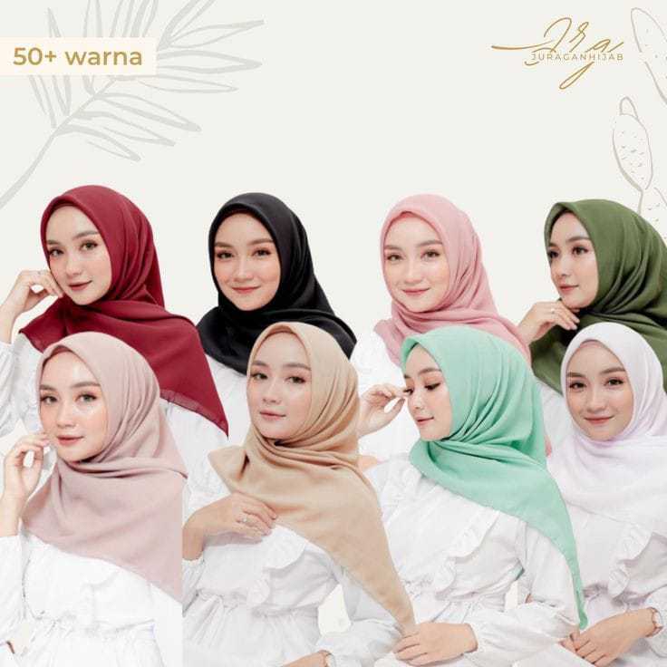 Hijab Paris Premium Segi Empat/Hijab Paris Polos Segi Empat