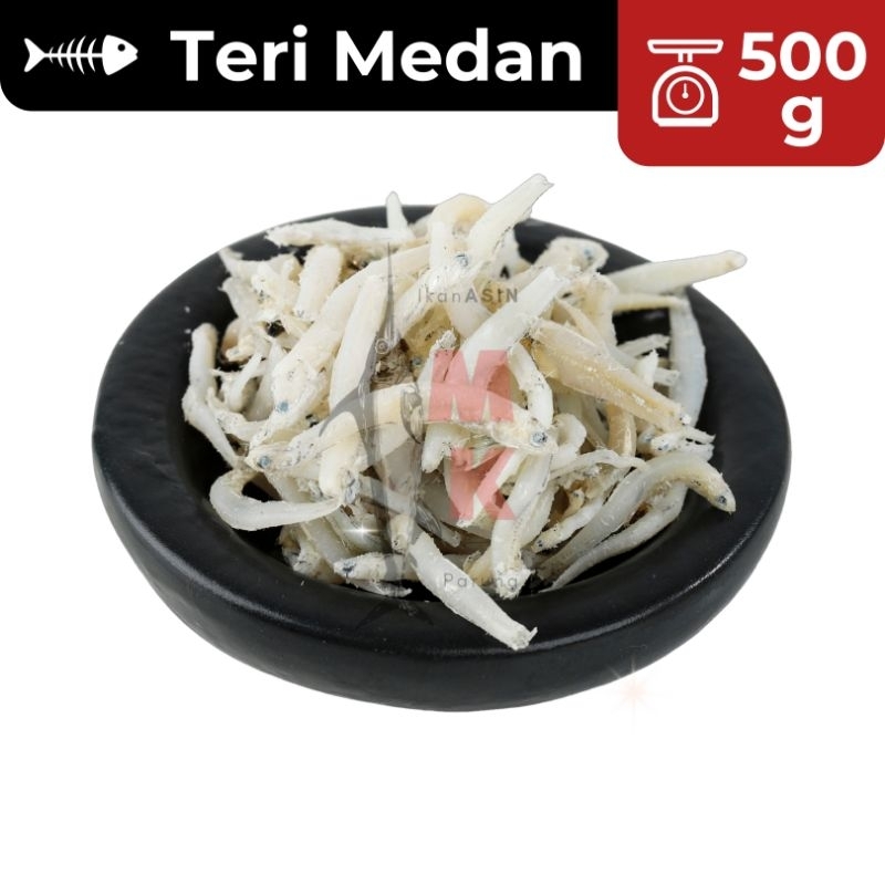 

500g Teri Medan SUPER / Teri Medan Putih / Teri Medan / Teri Nasi / Teri kaca / Ikan Asin Murah / Ikan Asin Enak