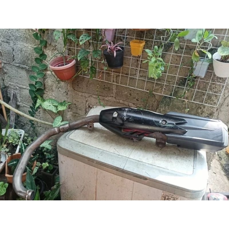 Knalpot original scorpio z skorpio yamaha ori copotan standar fullsystem fullset tinggal pasang ajah
