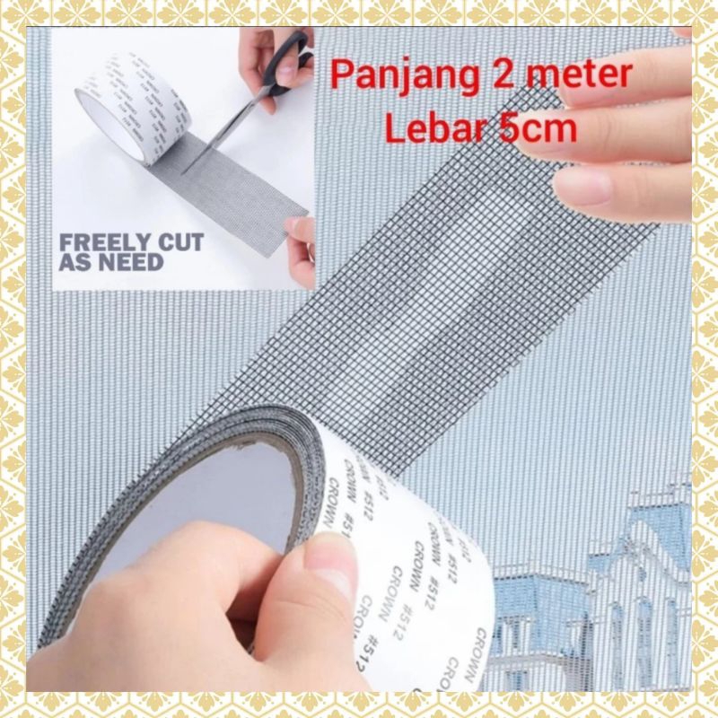 lakban tambalan penutup kawat nyamuk jendela berlubang kawat nyamuk repair kasa jaring kawat nyamuk 