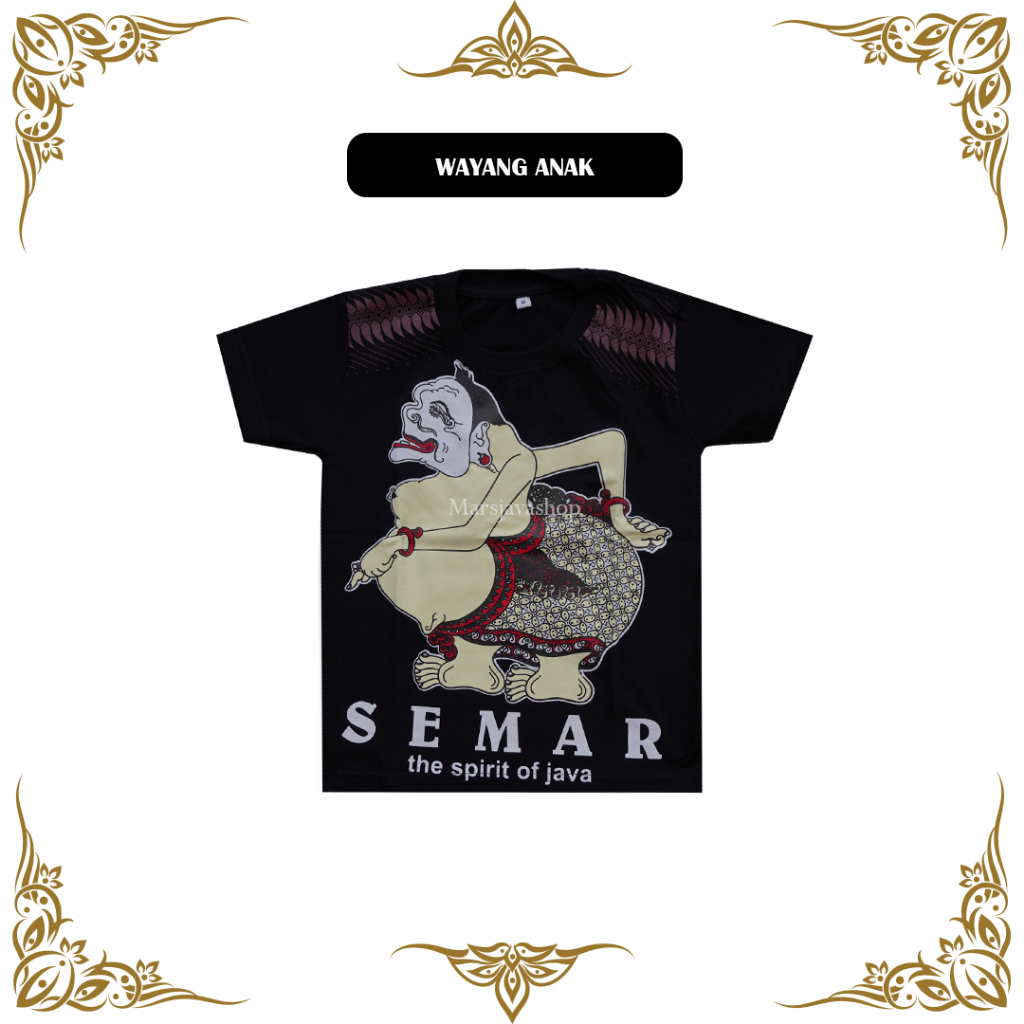 Marsjava - Baju Atasan Anak Laki-Laki Wayang Semar 1-10 Tahun