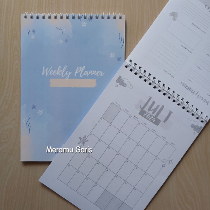 

Notebook Planner Jilid Spiral A5 | Buku Catatan | Weekly Planner | Monthly Planner