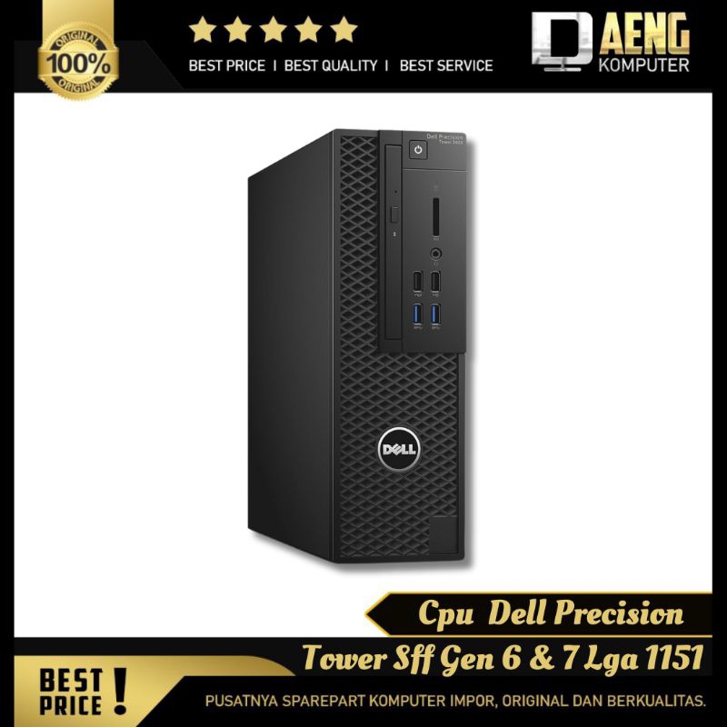 Cpu PC mini Dell Precision Tower 3420 SFF gen 6 gen 7 Socket 1151 DDR4 Kosongan Mulus like new Manta