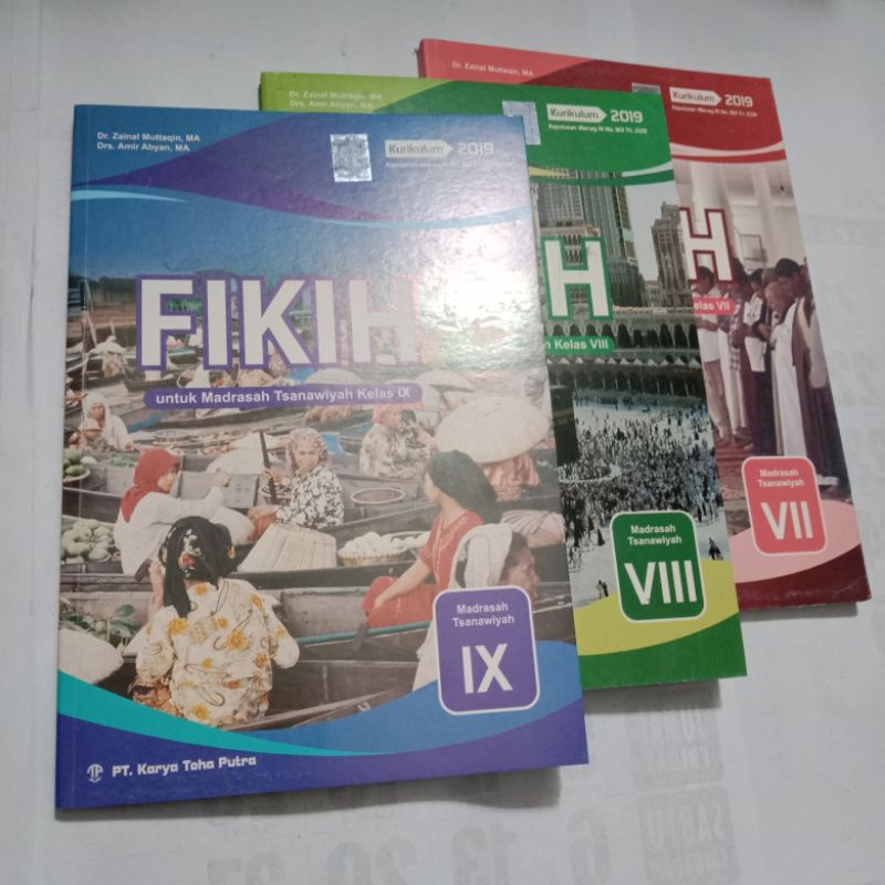 fikih toha putra kurikulum 2019 mts kelas 7 8 9 madrasah tsanawiyah toha putra