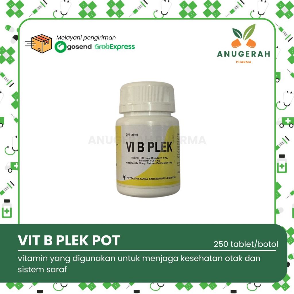 Vi B Plex Pot isi 250 Tablet | Vitamin B Complex Pot Yekatria
