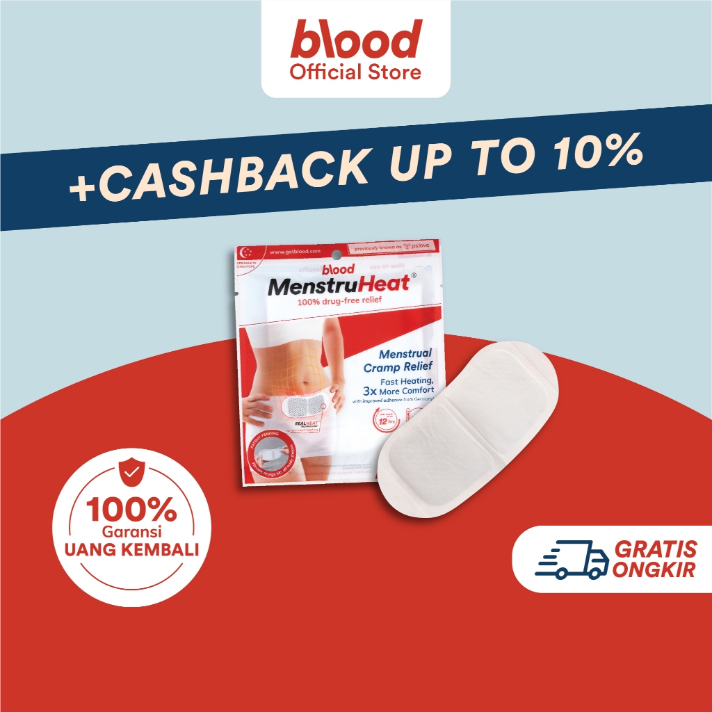 Foto MenstruHeat | Kompres Hangat Haid -1 box/6 pcs | Produk Singapur terjual lebih dari 3juta | Termurah