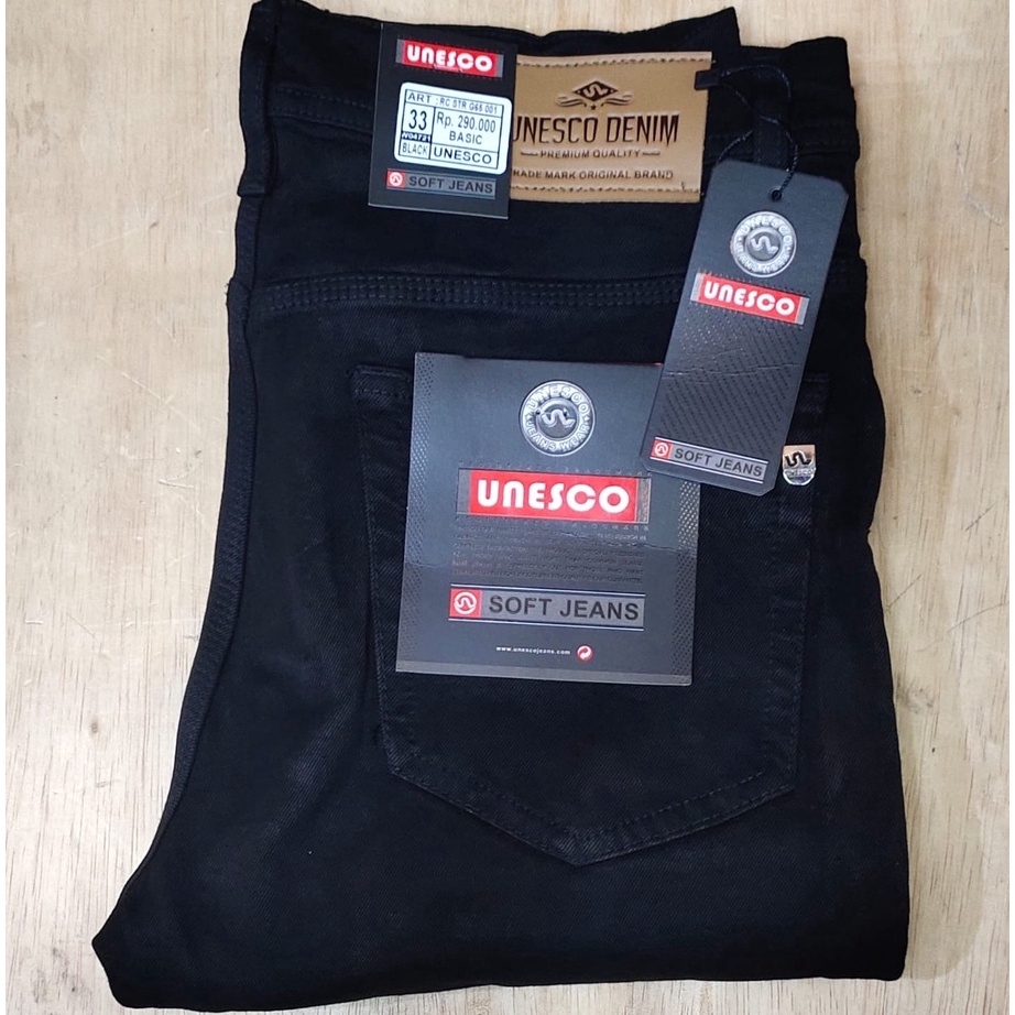 READY STOK Bayar Di Tempat Celana jeans reguler fit SIZE 2744 streetch STANDAR unesco denim Celana s