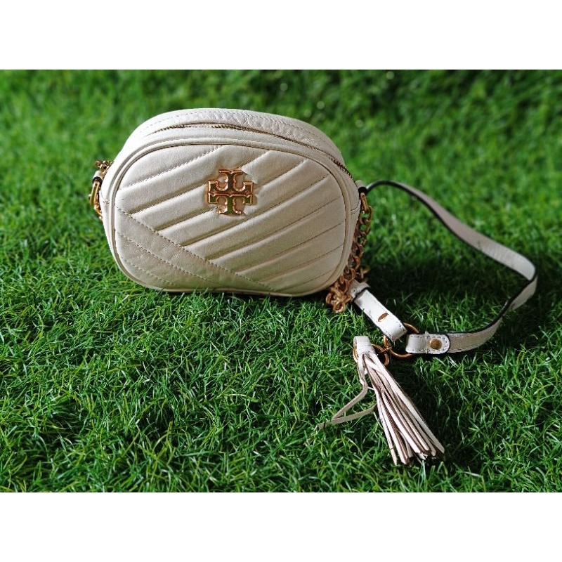 TB kira chevron camera bag white
