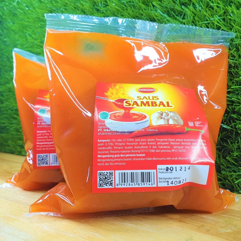 

Free Ongkir Prima Agung Saus Sambal 5 Gram Saos Sambal Pedas Enak Berkualitas Halal