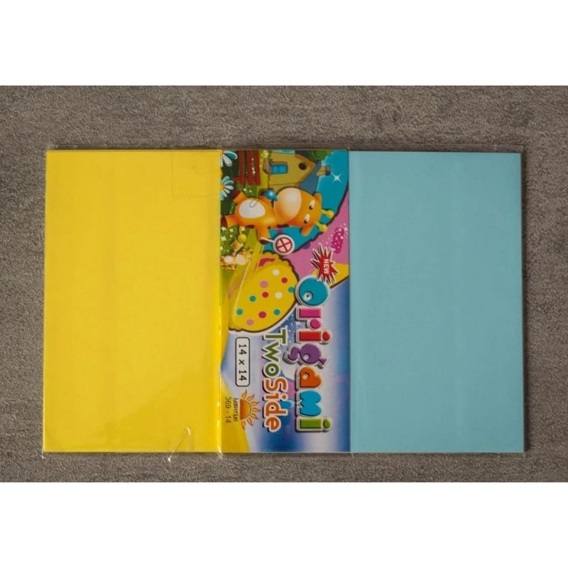 

kertas lipat origami warna-warni ukuran 14×14