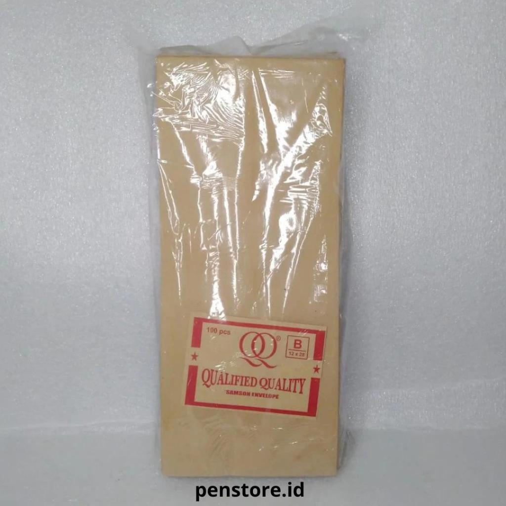 (Pack = 100 lembar) Amplop Coklat Samson B 12x28 / Amplop coklat polos dokumen